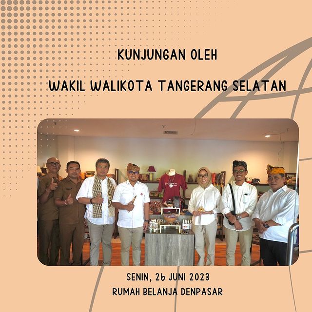KUNJUNGAN  KE RUMAH BELANJA OLEH WAKIL WALIKOTA TANGERANG SELATAN