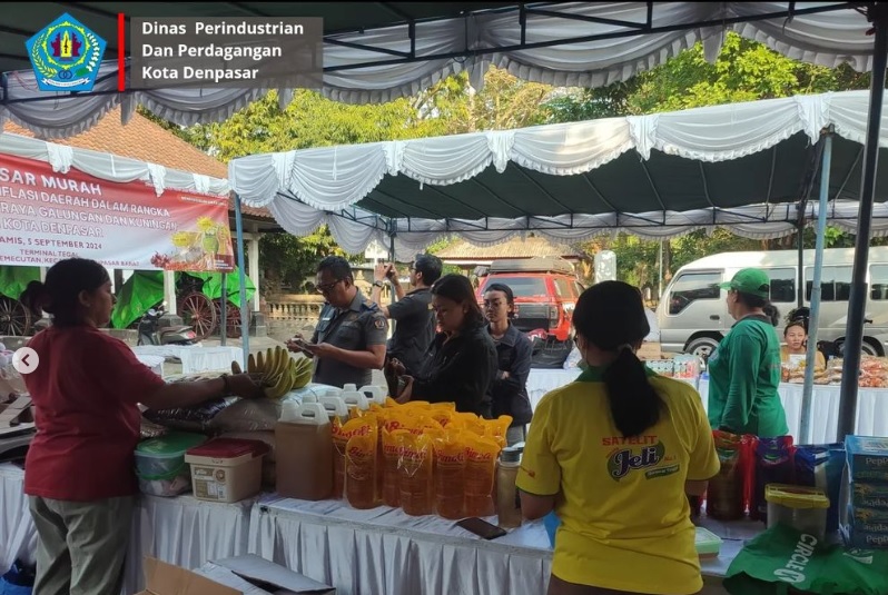 Pasar Murah Dalam Rangka Pengendalian Inflasi Daerah di Kota Denpasar di Kelurahan Pemecutan