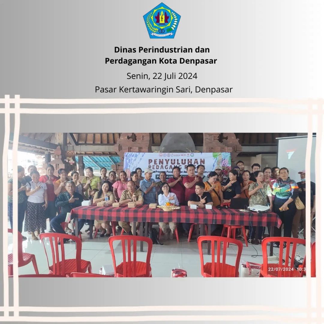 BPOM Denpasar Gelar Penyuluhan Pasar Pangan Aman di Pasar Kerta Waringin Sari