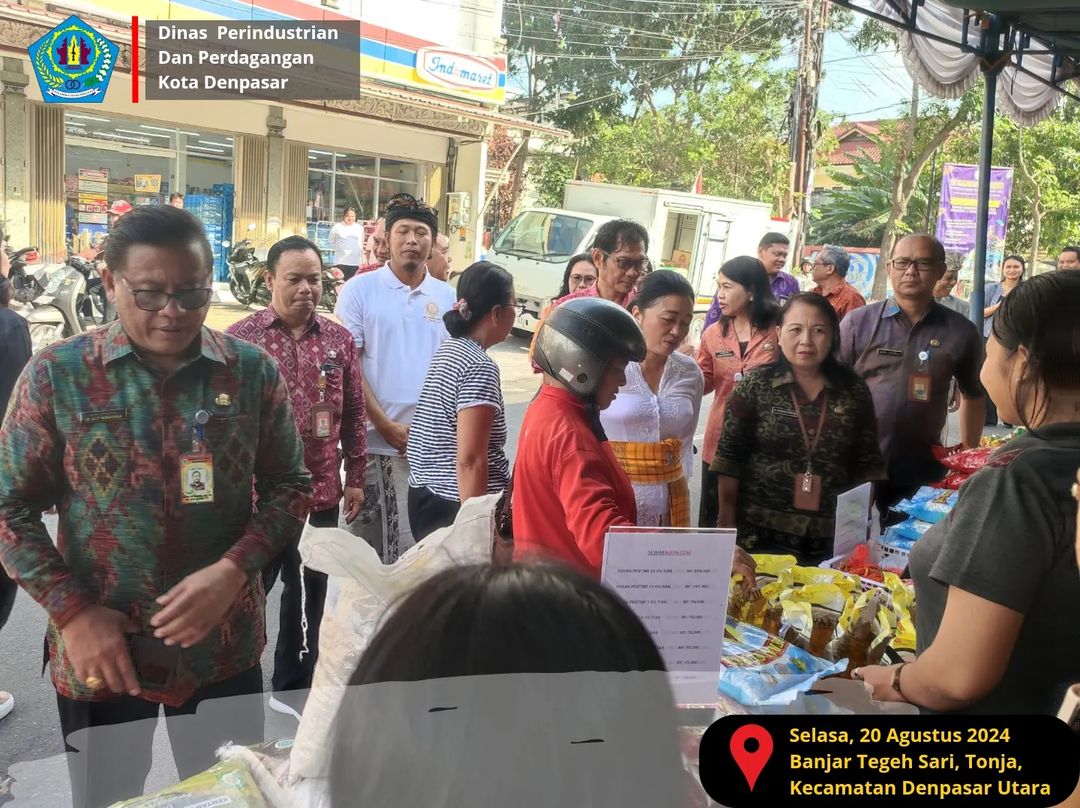 Dinas Perindustrian Kota Denpasar Gelar Pasar Murah dan Safari Kesehatan untuk Tekan Inflasi