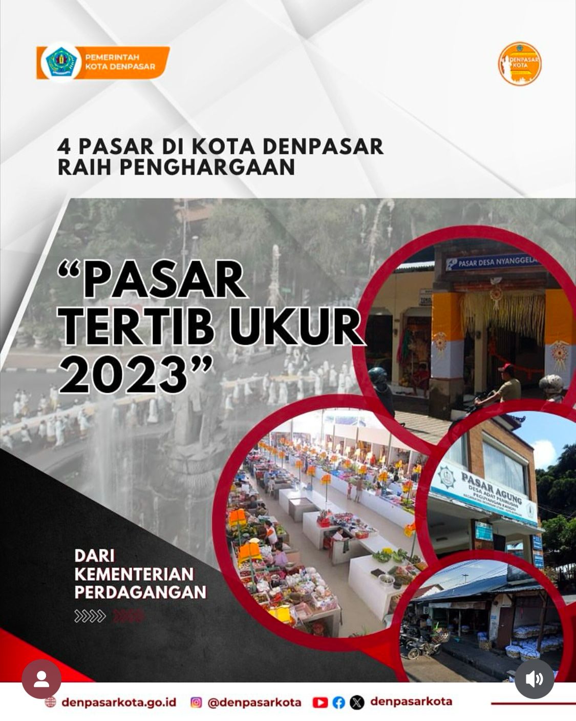 Penerimaan Anugrah Penghargaan Perlindungan Konsumen Kategori Pasar Tertib Ukur