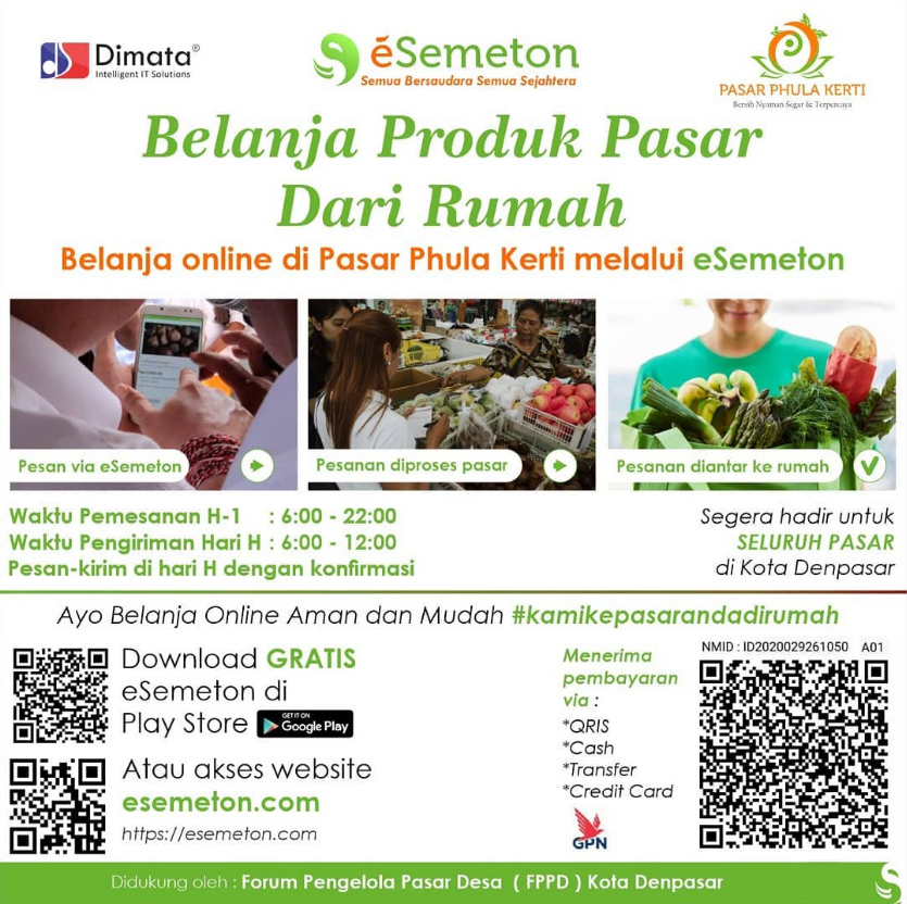 BELANJA ONLINE DI PASAR RAKYAT MELALUI APLIKASI E-SEMETON
